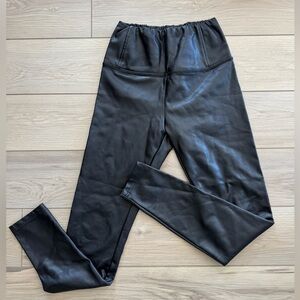 Faux leather leggings